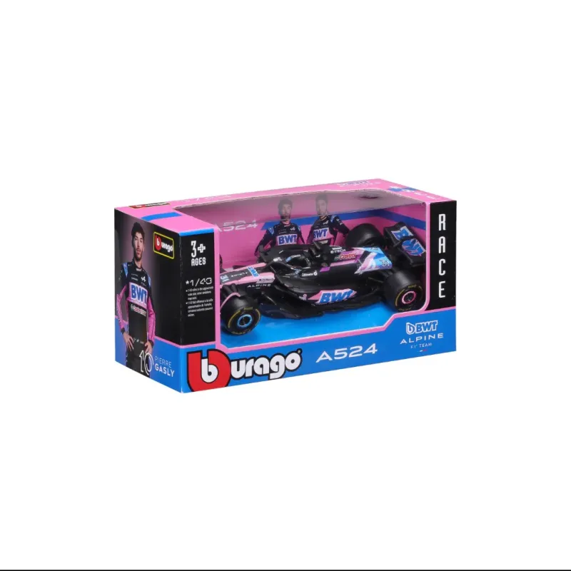 Bburago - 1/43 Race, F1 BWT Alpine A524 #31 Ocon 18-38219O