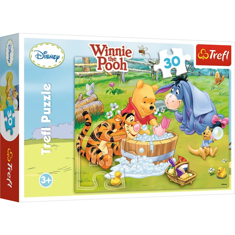 Trefl - Puzzle Winnie The Pooh, Piglet Is Taking A Bath 30 Pcs 18198