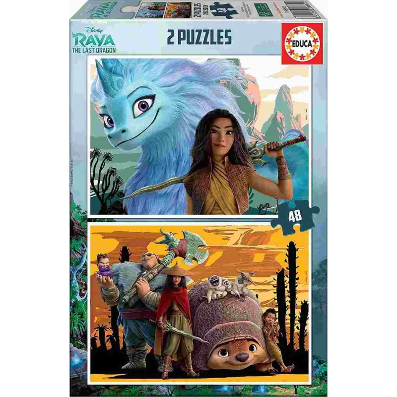 Educa - 2 In 1 Puzzle Raya And Last Dragon 48/48 Pcs 18882 Educa - 2 In 1 Puzzle Raya And Last Dragon 48/48 Pcs 18882
