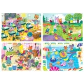 Educa - 4 In 1 Puzzle Progressive, School Day 20/40/60/80 Pcs 18904 Educa - 4 In 1 Puzzle Progressive, School Day 20/40/60/80 Pcs 18904