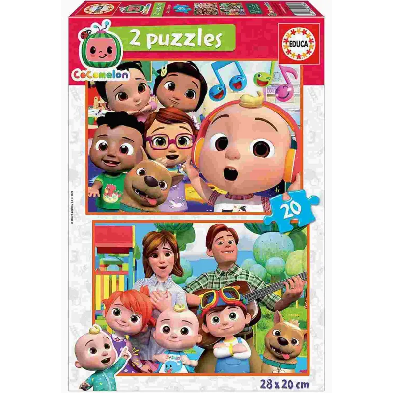 Educa - 2 In 1 Puzzle Cocomelon 20/20 Pcs 19137 Educa - 2 In 1 Puzzle Cocomelon 20/20 Pcs 19137