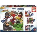 Educa - 4 In 1 Puzzle Spidey And His Amazing Friends 12/16/20/25 Pcs 19295 Educa - 4 In 1 Puzzle Spidey And His Amazing Friends 12/16/20/25 Pcs 19295