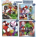 Educa - 4 In 1 Puzzle Spidey And His Amazing Friends 12/16/20/25 Pcs 19295 Educa - 4 In 1 Puzzle Spidey And His Amazing Friends 12/16/20/25 Pcs 19295