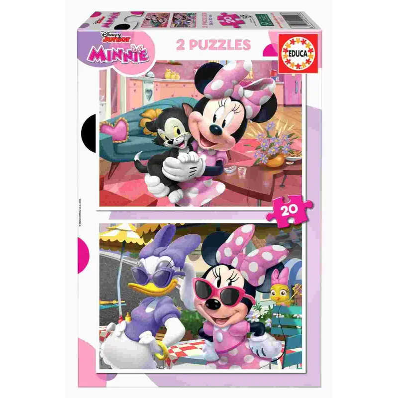 Educa - 2 In 1 Puzzle Minnie 20/20 Pcs 19297 Educa - 2 In 1 Puzzle Minnie 20/20 Pcs 19297