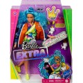 Mattel Barbie - Extra Doll, Blue Curly Hair GRN30 (GRN27)