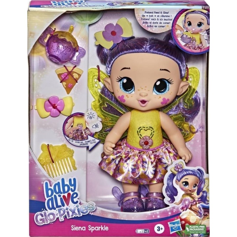 Hasbro Baby Alive - Glo Pixies, Siena Sparkle F2593 (F2414)