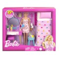 Mattel Barbie - Υπνοδωμάτιο Με Κούκλα HPT55