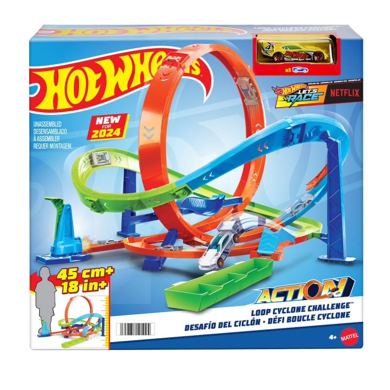 Mattel Hot Wheels - City, Hot Wheels Action Loop Cyclone Challenge Track HTK16
