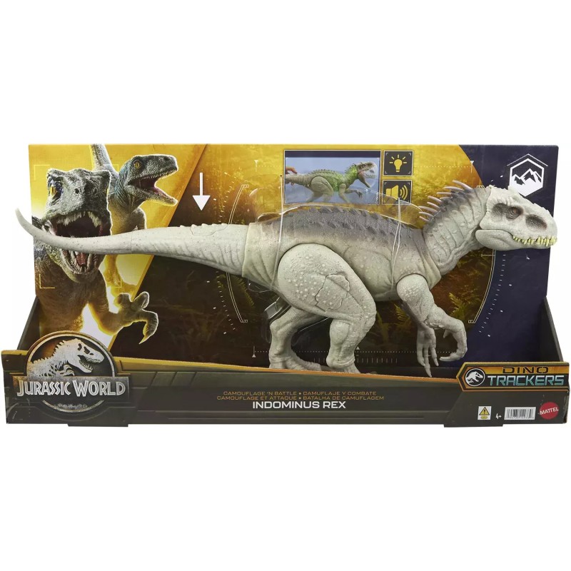 Mattel Jurassic World - Indominus Rex , Φιγούρα Δράσης Με Φώτα, Ήχο Και Κίνηση HNT63