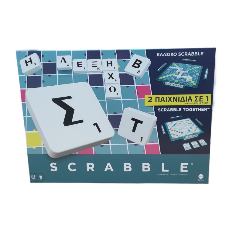 Mattel - Επιτραπέζιο, Scrabble 2 Σε 1 HXW06