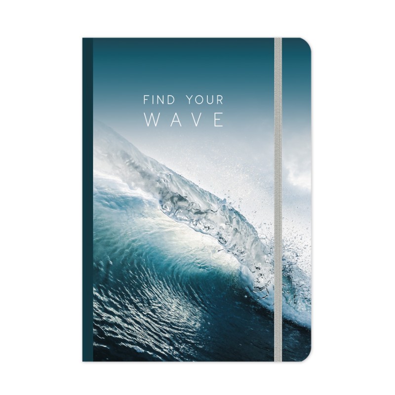 Adbook - Σημειωματάριο Senti 17x25cm, Find Your Wave SM-3123-B