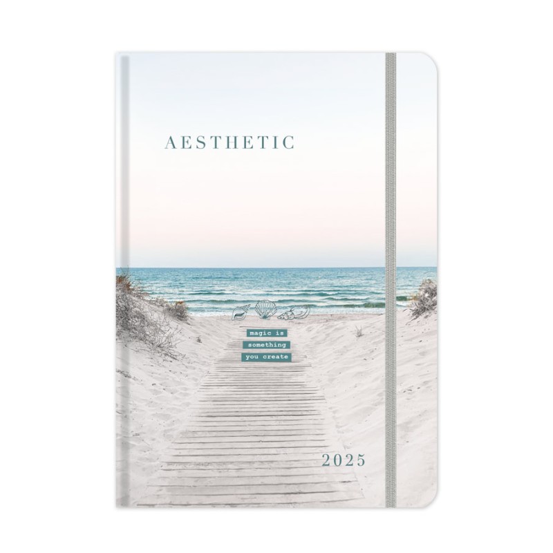 Adbook - Ημερήσιο Ημερολόγιο Aesthetic 2025, Magic Is Something You Create 17x25 HM-3423