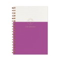 Adbook - Ημερήσιο Ημερολόγιο Σπιράλ Bronze 2025, Purple 14x21 HM-1207-66