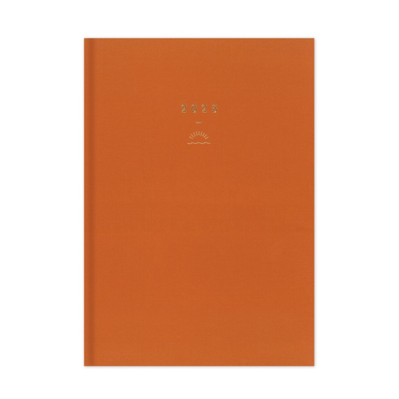 Adbook - Ημερήσιο Ημερολόγιο Vie 2025, Dark Orange 17x25 HM-1203-449