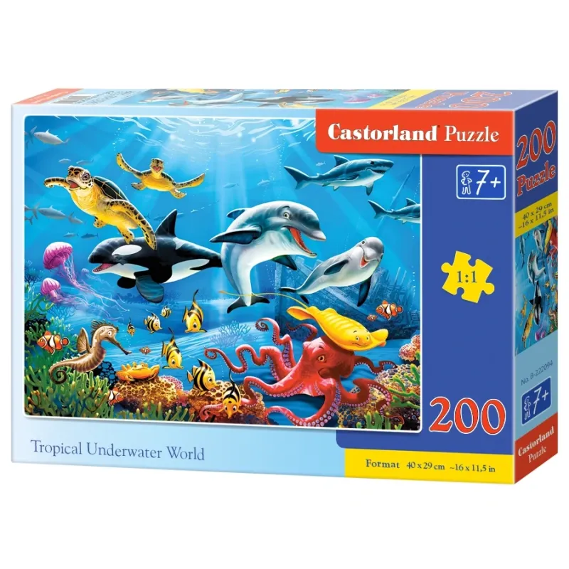 Castorland - Puzzle, Tropical Underwater World 200 Pcs 222094