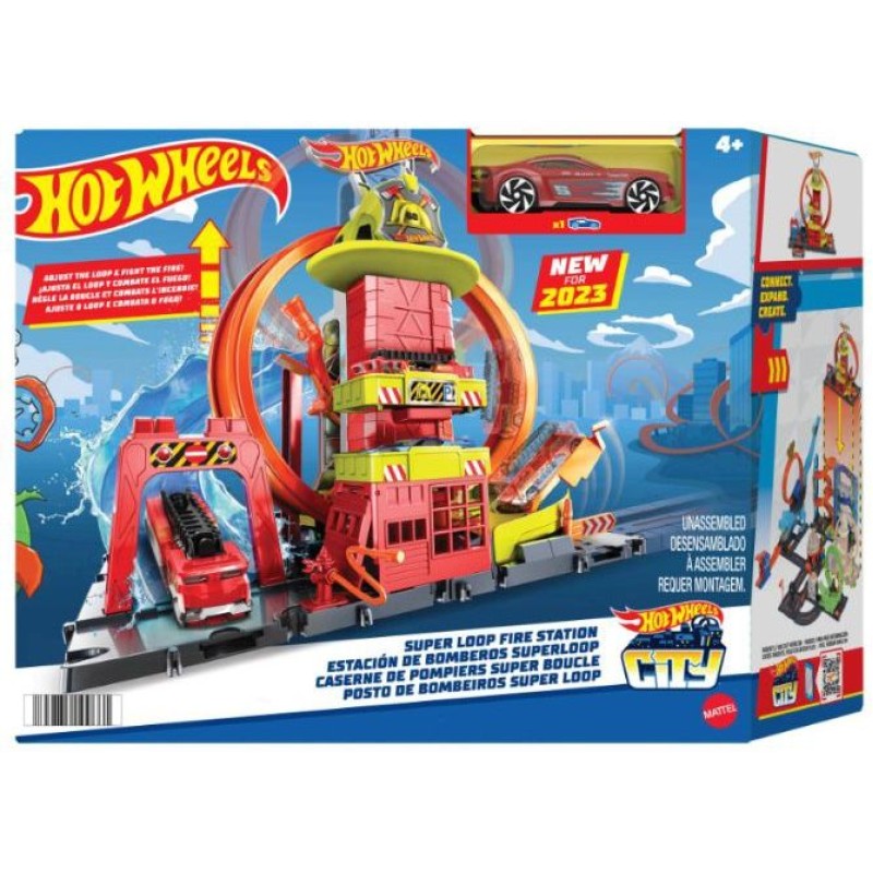 Mattel Hot Wheels - City Πίστα Πυροσβεστικός Σταθμός HKX41