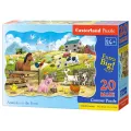 Castorland - Puzzle Maxi, Animals On The Farm 20 Pcs 02429