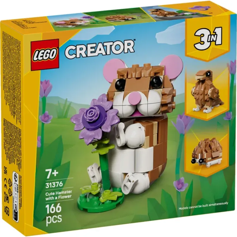 Lego Creator - Cute Hamster With A Flower 31376