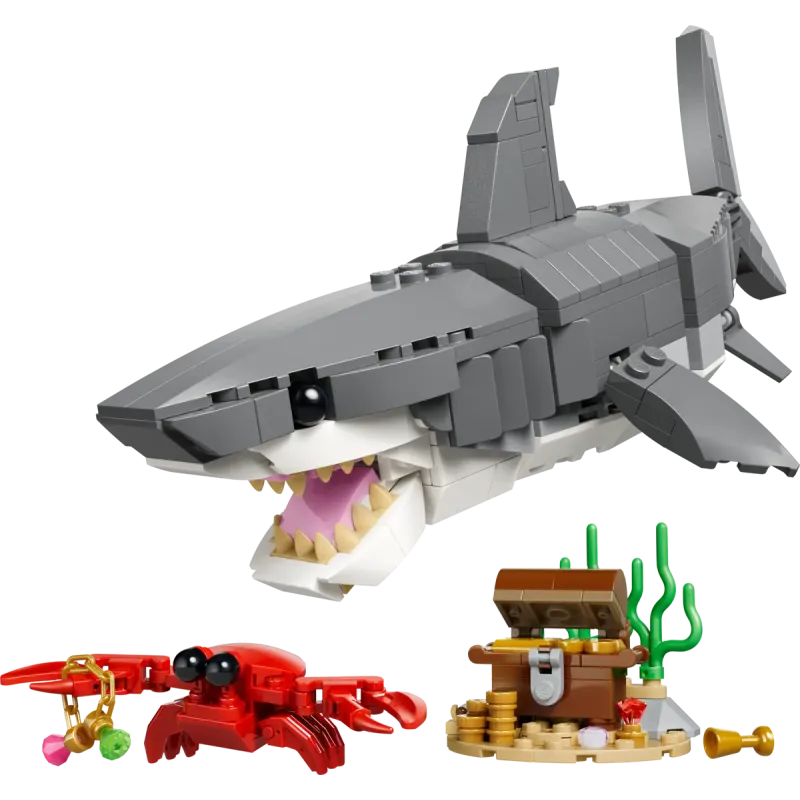 Lego Creator - Fierce Shark With A Treasure Chest 31381