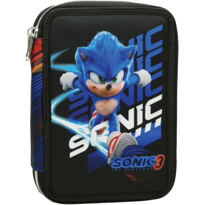Gim - Κασετίνα Διπλή Γεμάτη,  Sonic 3 The Hedgehog 334-86100