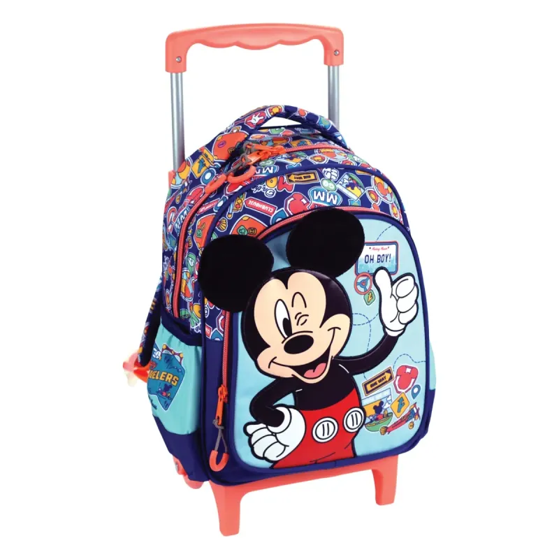 Gim – Τσάντα Τρόλεϊ Νηπιαγωγείου, Mickey Mouse, Fun Travels 340-92072