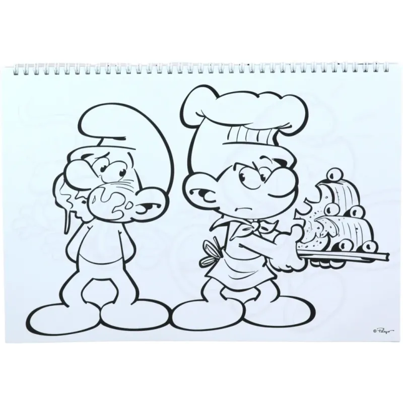 Gim - Μπλοκ Ζωγραφικής Smurfs 40Φ 23x33cm 344-24416