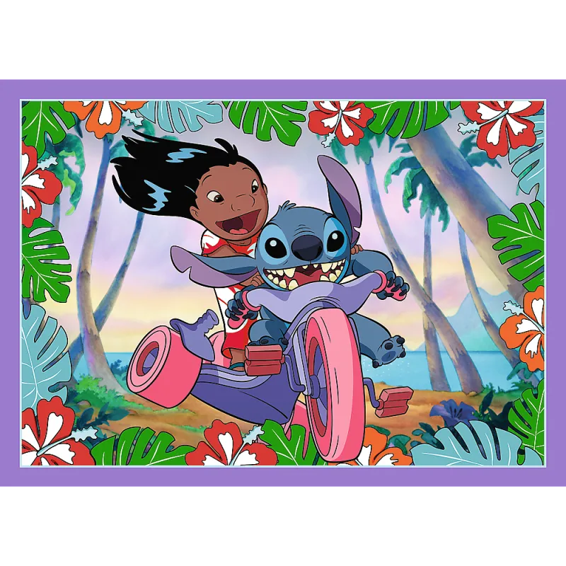 Trefl - Puzzle 4 in 1 Lilo and Stitch’s 54/48/35/70 Pcs 34633