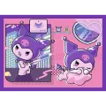 Trefl - Puzzle 4 in 1 , Day with Kuromi 54/48/35/70 Pcs 34676