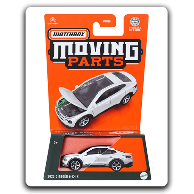 Mattel Matchbox - Moving Parts, Citroën ë-C4 X HVM96 (FWD28)