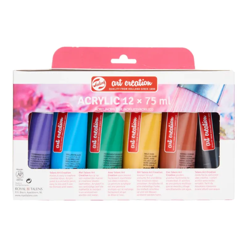 Royal Talens - Art Creations Ακρυλικά Χρώματα 75ml Σετ 12 Τεμ 3582812M