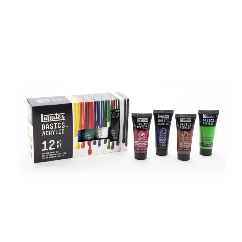 Liquitex - Basics 12 σωληνάρια Ακρυλικά 22ml 3699403