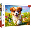 Trefl - Puzzle, Happy Puppy 500 Pcs 37524