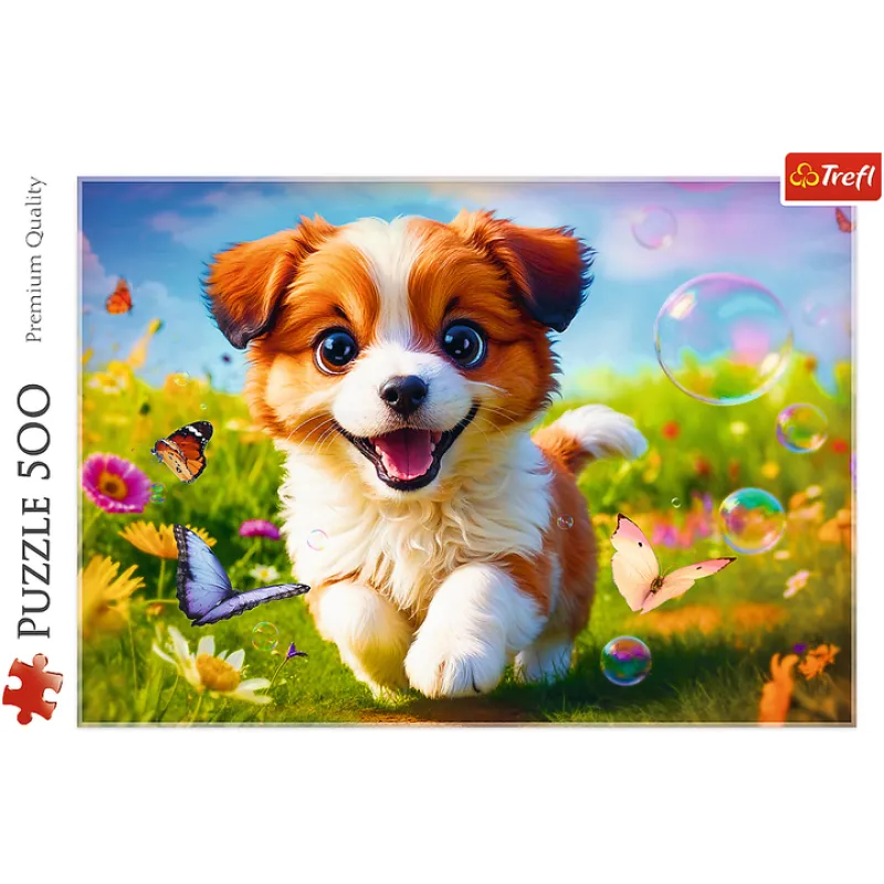 Trefl - Puzzle, Happy Puppy 500 Pcs 37524
