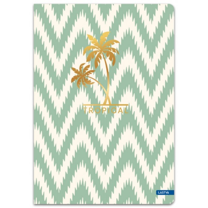 Lastva - Τετράδιο A5, 96 Φύλλων, Tropical Collection, Light Green 38079