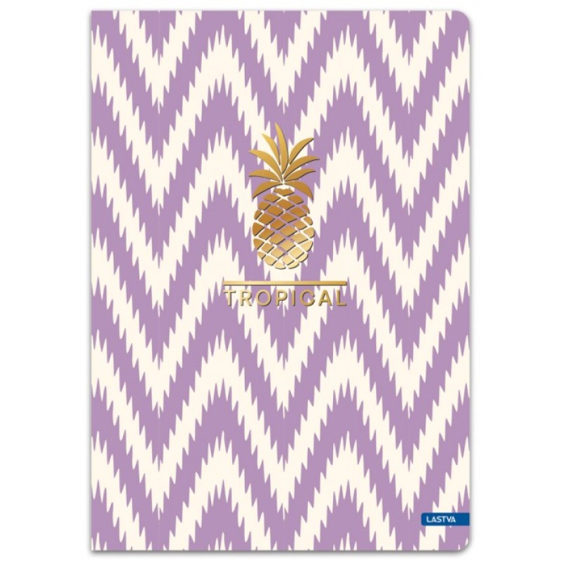 Lastva - Τετράδιο A5, 96 Φύλλων, Tropical Collection, Purple 38079