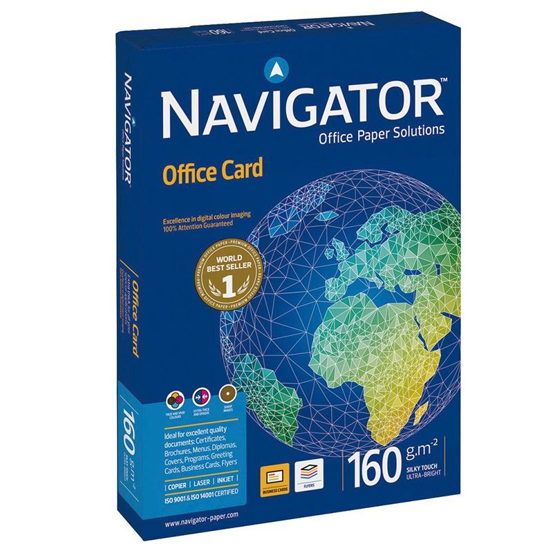 Navigator - Χαρτί Εκτύπωσης, Λευκό A3 160gr 250 Φύλλα (1 Δεσμίδα) 381391