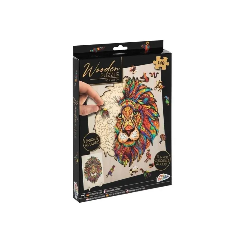 Grafix - Ξύλινο Puzzle, Lion 145 Pcs 400044