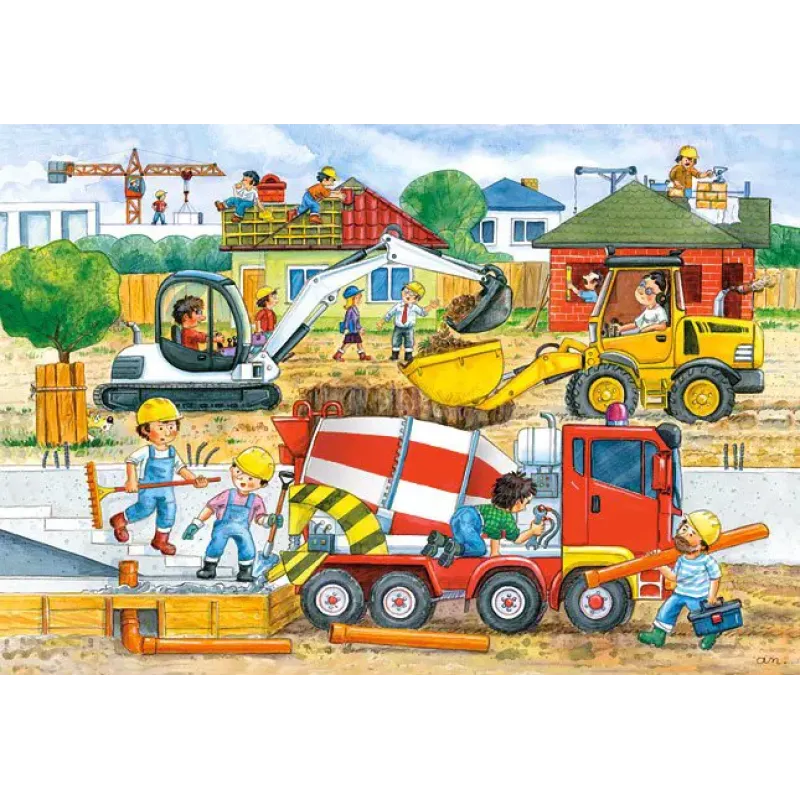 Castorland - Puzzle Maxi, Construction Site 40 Pcs 40018