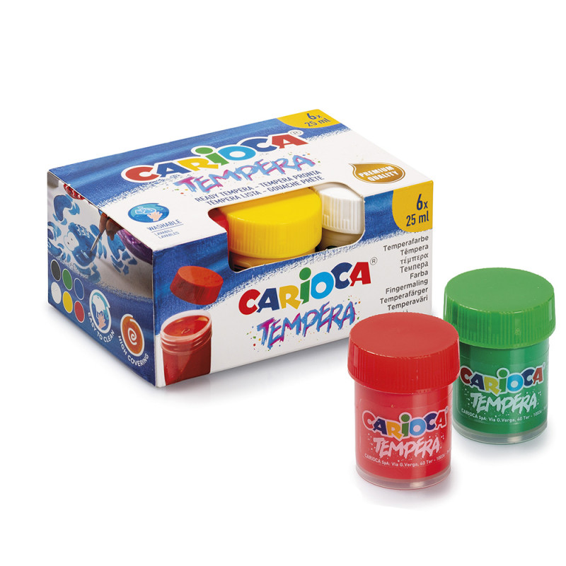 Carioca - Τέμπερα Σε Βαζάκι 25ml 6 Τμχ 40422