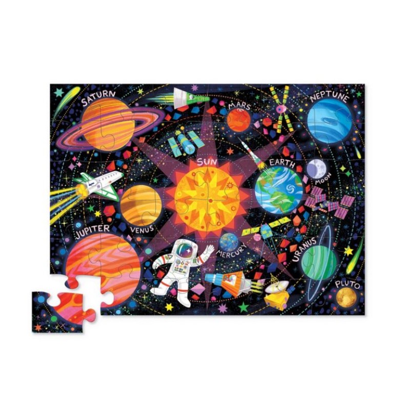 Crocodile Creek – Puzzle Δαπέδου, Space Explorer 36 Pcs 40778