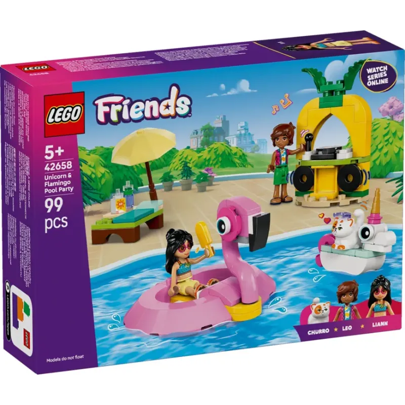 Lego Friends - Unicorn & Flamingo Pool Party 42658