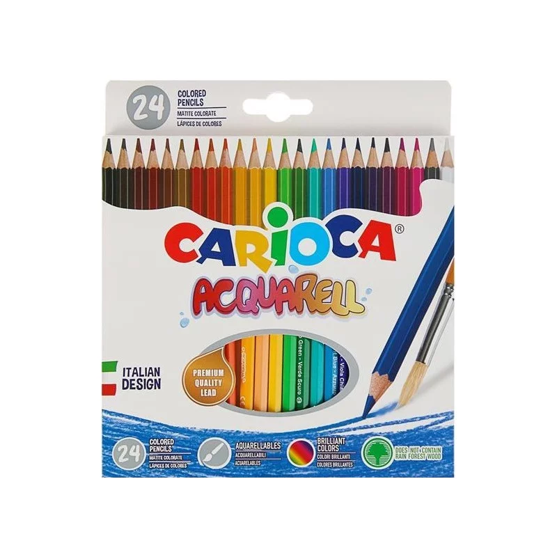 Carioca - Ξυλομπογιές Ακουαρέλας 24τμχ 42858 