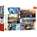 Trefl - Puzzle New York, Collage 4000 Pcs 45006