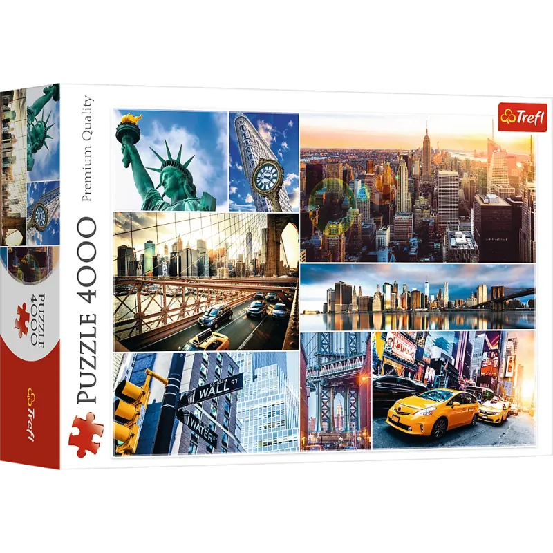 Trefl - Puzzle New York, Collage 4000 Pcs 45006