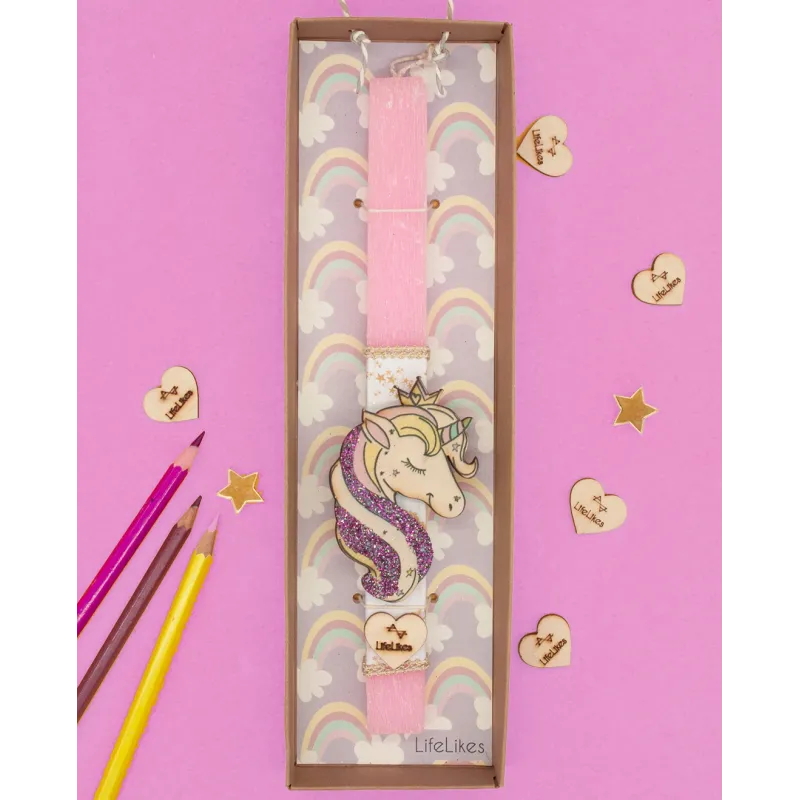 Life Likes - Λαμπάδα Χαρούμενος Μονόκερος 4737