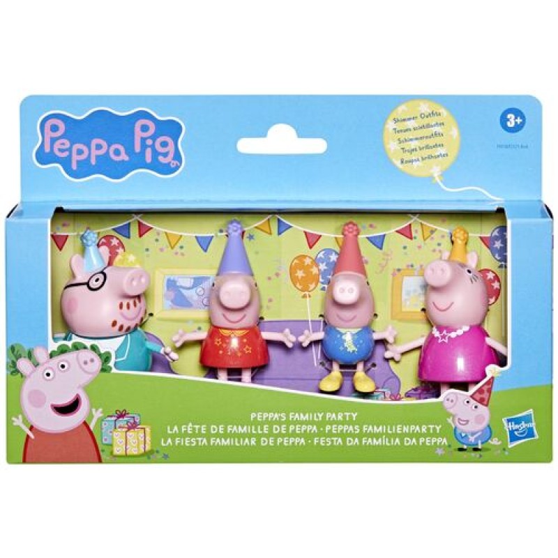 Hasbro - Peppa Pig, Peppa΄s Family Ώρα Για Πάρτυ F9510 (F2171)