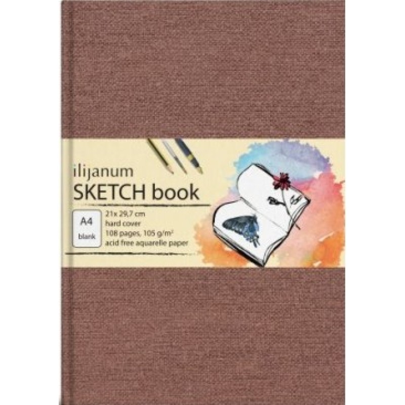 Ilijanum - Sketch Book Α4 21 x 29 cm 54 Φύλλα, Brown 498741