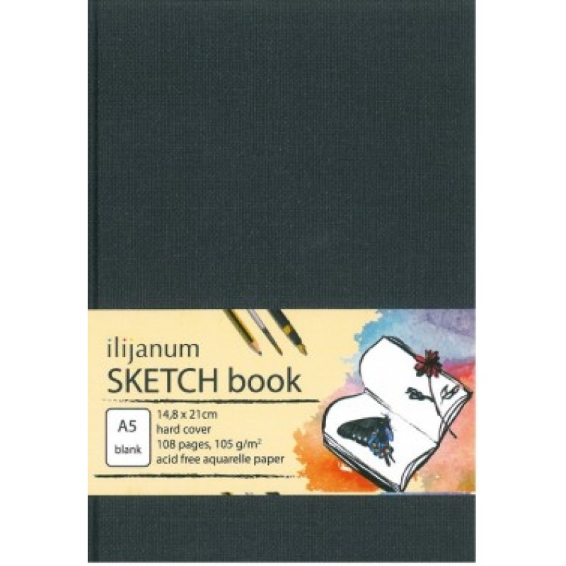 Ilijanum - Sketch Book Α5 14.8 x 21 cm 54 Φύλλα, Μπλε 498742