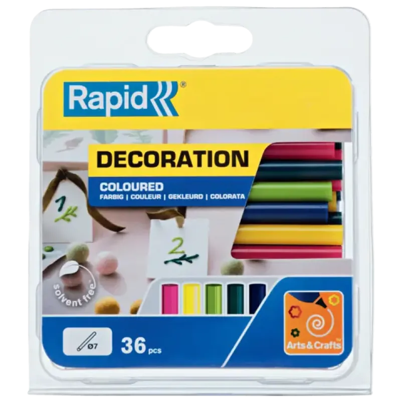 Rapid - Ράβδοι Σιλικόνης Μικροί, Trendy Color 7mm Σετ 36 Τεμ 5001426