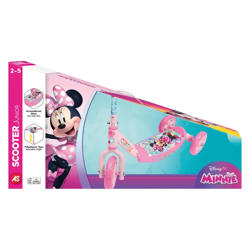 AS - Παιδικό Πατίνι Τρίτροχο Ροζ , Minnie 5004-50281